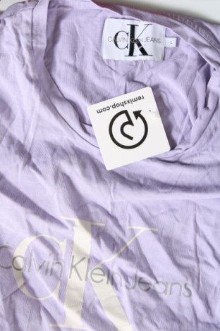 Damski T-shirt Calvin Klein, Rozmiar L, Kolor Fioletowy, Cena 76,77 zł