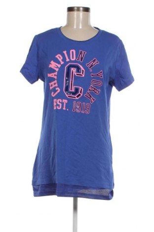 Γυναικείο t-shirt Champion, Μέγεθος XXL, Χρώμα Μπλέ, Τιμή 4,45 €