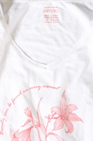 Γυναικείο t-shirt Esmara, Μέγεθος XXL, Χρώμα Λευκό, Τιμή 8,04 €