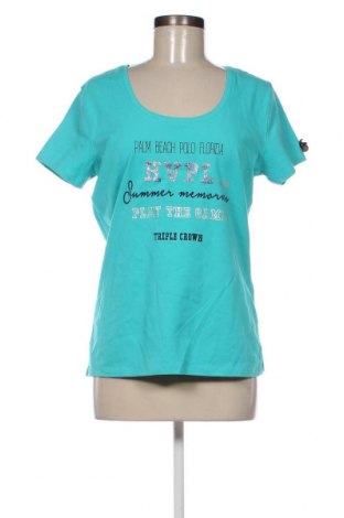 Damen T-Shirt HV Society, Größe L, Farbe Blau, Preis 19,72 €