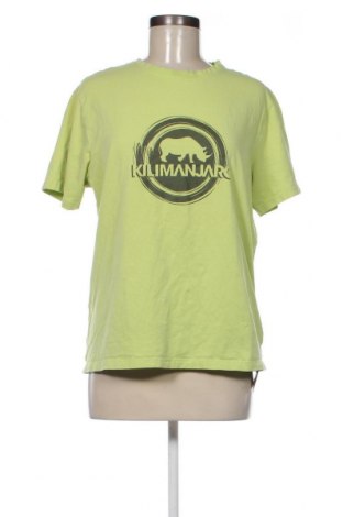 Γυναικείο t-shirt Kilimanjaro, Μέγεθος L, Χρώμα Πράσινο, Τιμή 15,48 €