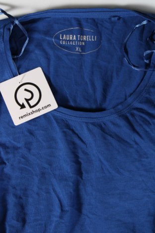 Γυναικείο t-shirt Laura Torelli, Μέγεθος XL, Χρώμα Μπλέ, Τιμή 8,04 €