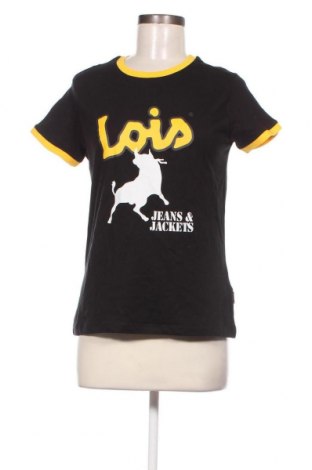 Γυναικείο t-shirt Lois, Μέγεθος S, Χρώμα Μαύρο, Τιμή 16,15 €