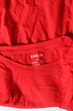 Дамска тениска SHEIN, Размер XL, Цвят Червен, Цена 7,80 лв.