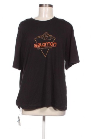 Damen T-Shirt Salomon, Größe XL, Farbe Schwarz, Preis 17,54 €