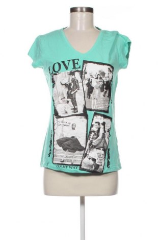 Γυναικείο t-shirt Sequel, Μέγεθος M, Χρώμα Πράσινο, Τιμή 4,82 €
