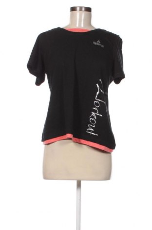 Γυναικείο t-shirt Sports, Μέγεθος M, Χρώμα Μαύρο, Τιμή 4,82 €