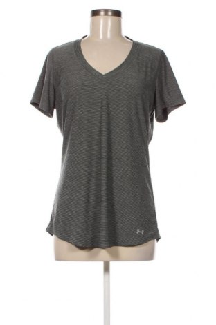 Γυναικείο t-shirt Under Armour, Μέγεθος L, Χρώμα Γκρί, Τιμή 12,37 €