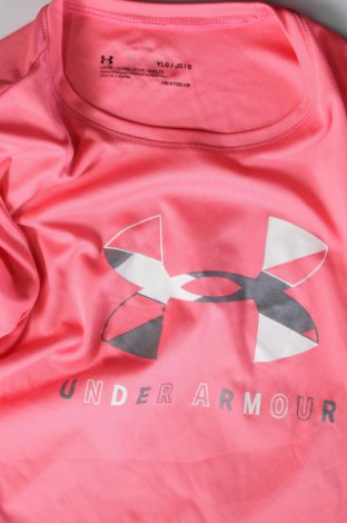 Детска тениска Under Armour, Размер 11-12y/ 152-158 см, Цвят Розов, Цена 20,00 лв.