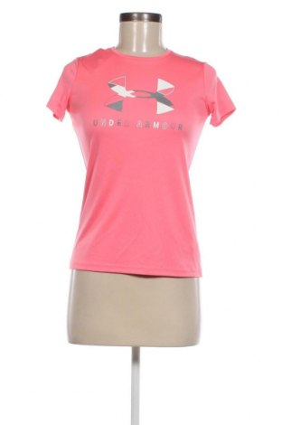 Kinder T-Shirt Under Armour, Größe 11-12y/ 152-158 cm, Farbe Rosa, Preis 13,92 €