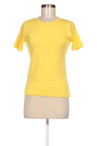 Γυναικείο t-shirt Uno Due, Μέγεθος M, Χρώμα Κίτρινο, Τιμή 12,37 €