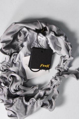 Damen-Badeanzug F**k, Größe L, Farbe Silber, Preis 7,63 €