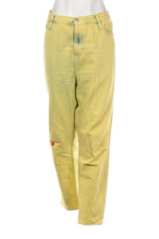 Damskie jeansy Calvin Klein Jeans, Rozmiar XXL, Kolor Żółty, Cena 174,00 zł