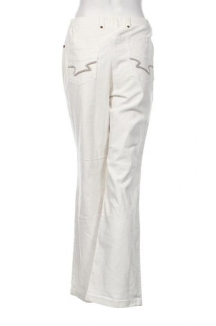 Pantaloni de velvet de femei, Mărime XL, Culoare Alb, Preț 29,57 Lei