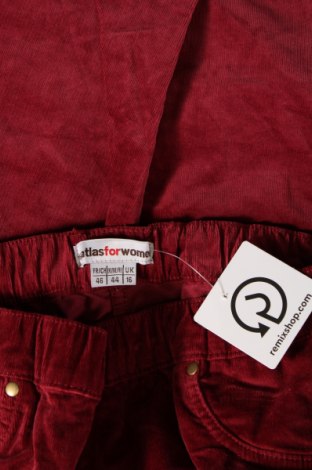 Γυναικείο κοτλέ παντελόνι Atlas For Women, Μέγεθος XL, Χρώμα Κόκκινο, Τιμή 5,20 €