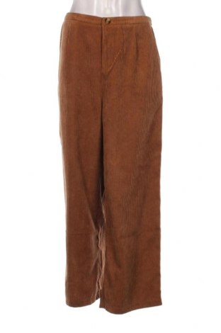 Γυναικείο κοτλέ παντελόνι Boohoo, Μέγεθος L, Χρώμα  Μπέζ, Τιμή 7,18 €