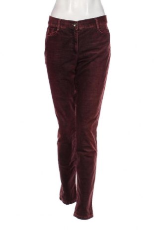 Pantaloni de velvet de femei Brax, Mărime XL, Culoare Roșu, Preț 24,18 Lei