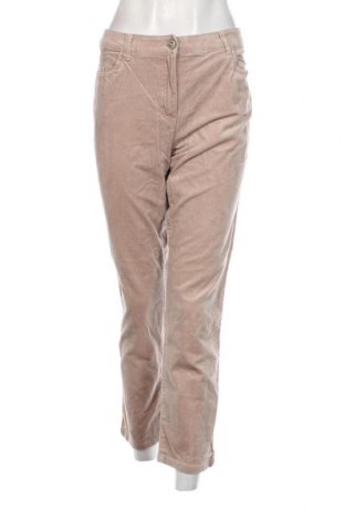 Pantaloni de velvet de femei Canda, Mărime L, Culoare Alb, Preț 29,57 Lei