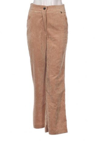 Pantaloni de velvet de femei Dixie, Mărime S, Culoare Bej, Preț 40,46 Lei