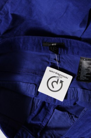 Pantaloni de velvet de femei H&M, Mărime M, Culoare Albastru, Preț 9,54 Lei