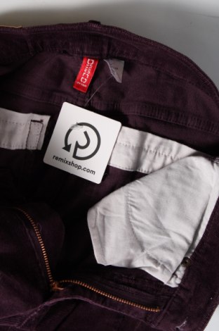 Pantaloni de velvet de femei H&M Divided, Mărime S, Culoare Roșu, Preț 95,39 Lei