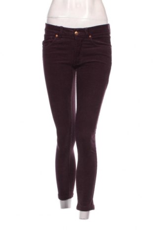 Pantaloni de velvet de femei H&M Divided, Mărime S, Culoare Roșu, Preț 10,49 Lei