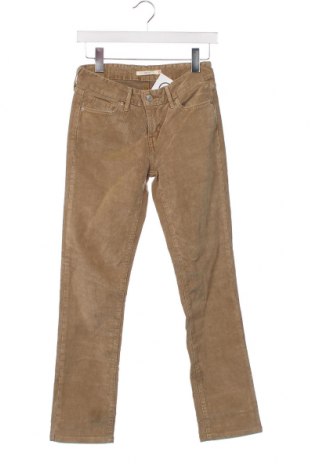 Pantaloni de velvet de femei Levi's, Mărime XS, Culoare Bej, Preț 59,64 Lei