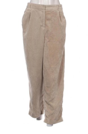 Pantaloni de velvet de femei MSCH, Mărime M, Culoare Bej, Preț 11,51 Lei
