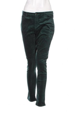 Pantaloni de velvet de femei Manor, Mărime L, Culoare Verde, Preț 33,39 Lei