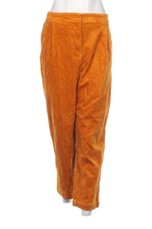 Pantaloni de velvet de femei Monki, Mărime XL, Culoare Galben, Preț 29,61 Lei