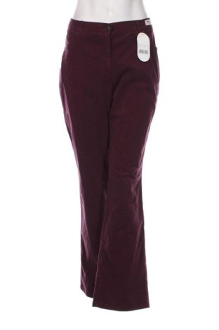 Pantaloni de velvet de femei Raphaela By Brax, Mărime XL, Culoare Mov, Preț 72,04 Lei