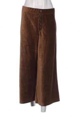 Pantaloni de velvet de femei Rewash, Mărime L, Culoare Maro, Preț 18,50 Lei