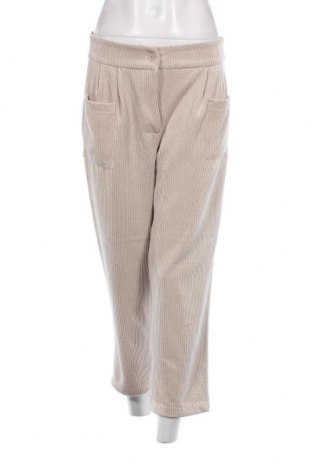 Pantaloni de velvet de femei Sense, Mărime S, Culoare Bej, Preț 9,54 Lei