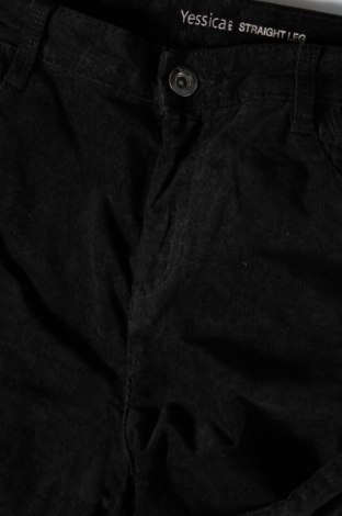 Γυναικείο κοτλέ παντελόνι Yessica, Μέγεθος L, Χρώμα Μαύρο, Τιμή 17,94 €