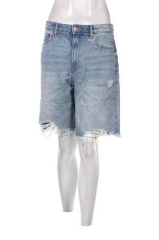 Дамски къс панталон H&M, Размер L, Цвят Син, Цена 11,40 лв.