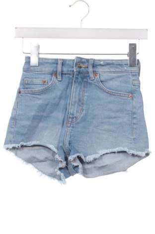 Дамски къс панталон H&M Divided, Размер XS, Цвят Син, Цена 7,98 лв.