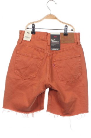 Дамски къс панталон Levi's, Размер XXS, Цвят Оранжев, Цена 76,00 лв.