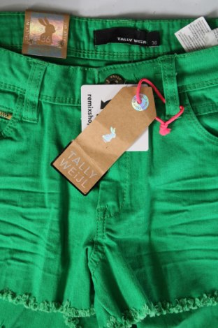 Pantaloni scurți de femei Tally Weijl, Mărime S, Culoare Verde, Preț 106,63 Lei
