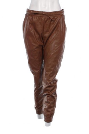 Γυναικείο παντελόνι δερμάτινο, Μέγεθος XL, Χρώμα Καφέ, Τιμή 9,87 €