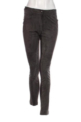 Γυναικείο παντελόνι δερμάτινο Alba Moda, Μέγεθος S, Χρώμα Γκρί, Τιμή 6,51 €