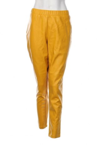 Γυναικείο παντελόνι δερμάτινο Amy Vermont, Μέγεθος XL, Χρώμα Κίτρινο, Τιμή 17,94 €