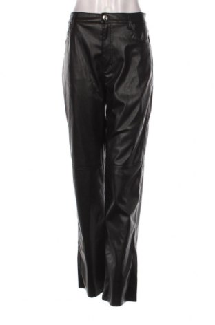 Pantaloni de piele pentru damă Bershka, Mărime L, Culoare Negru, Preț 43,88 Lei