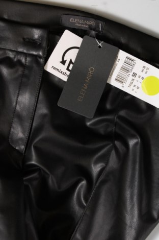 Дамски кожен панталон Elena Miro, Размер XL, Цвят Черен, Цена 146,00 лв.