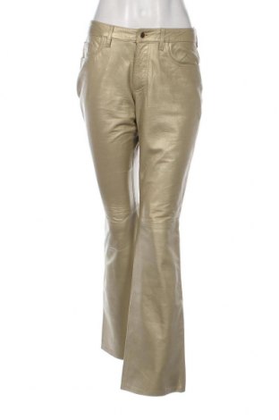 Pantaloni de piele pentru damă Express, Mărime S, Culoare Auriu, Preț 207,00 Lei