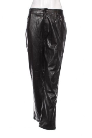 Дамски кожен панталон SHEIN, Размер XL, Цвят Черен, Цена 10,15 лв.