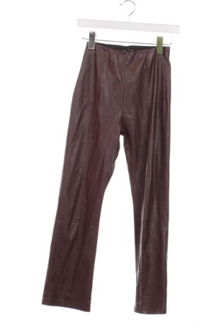 Pantaloni de piele pentru damă Sinsay, Mărime XS, Culoare Maro, Preț 18,50 Lei