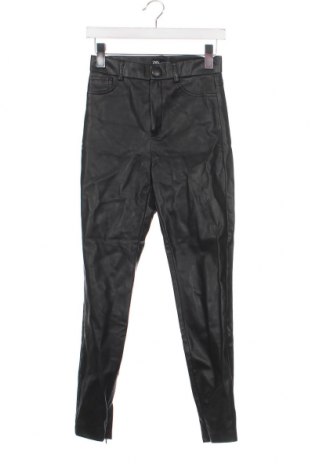 Pantaloni de piele pentru damă Zara, Mărime S, Culoare Negru, Preț 18,87 Lei