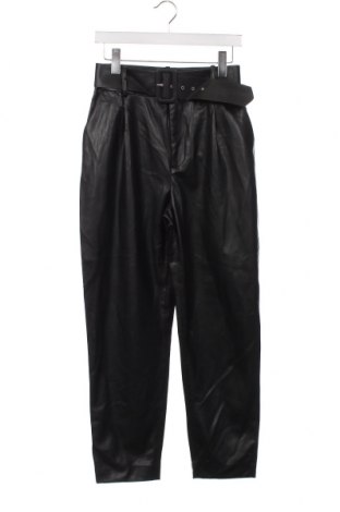Pantaloni de piele pentru damă Zara, Mărime M, Culoare Negru, Preț 34,21 Lei