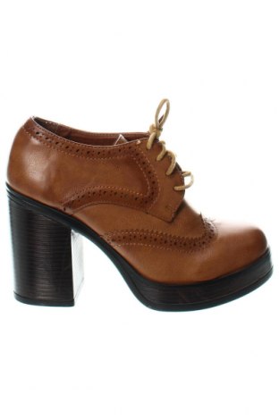 Γυναικεία παπούτσια Ideal Shoes, Μέγεθος 38, Χρώμα Καφέ, Τιμή 31,23 €