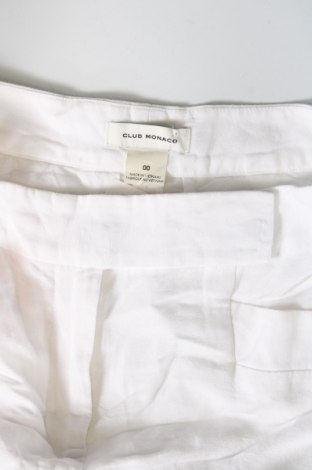 Дамски панталон Club Monaco, Размер XS, Цвят Бял, Цена 49,00 лв.